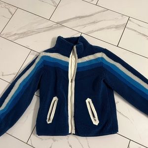 Faherty Apres Dream Fleece Jacket Swiss Alps Blue